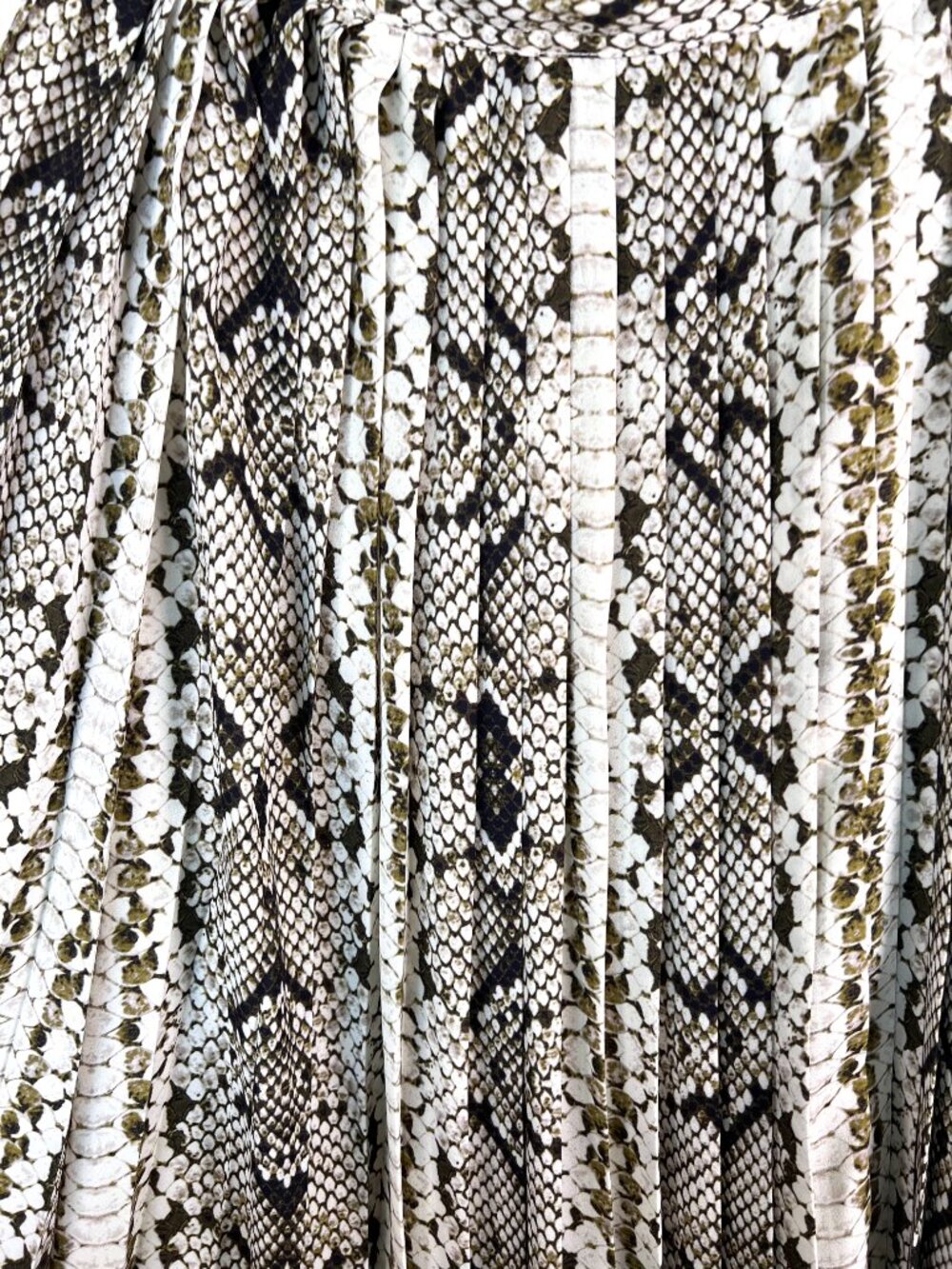 J.Crew Snake Skin Midi Pleated A-Line Skirt Size 4 - Picture 4 of 4